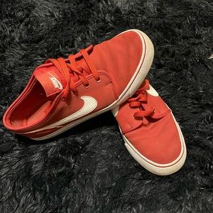 Red Nike shoes